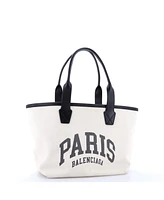 Pre-Owned Balenciaga Small Cities Tote Printed Canvas