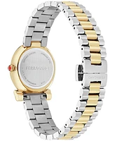 Ferragamo Women's Swiss Gancini Twisted Two-Tone Stainless Steel Bracelet Watch 28mm