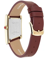 Ferragamo Women's Swiss Asymetrique Leather Strap Watch 22x36mm