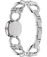 Ferragamo Women's Swiss Double Gancini Stainless Steel Link Bracelet Watch 25mm