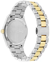 Ferragamo Men's Swiss Vega Two-Tone Stainless Steel Bracelet Watch 40mm