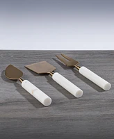 Thirstystone Uptown Gold Cheese Tools with Handles, 3 Piece Set