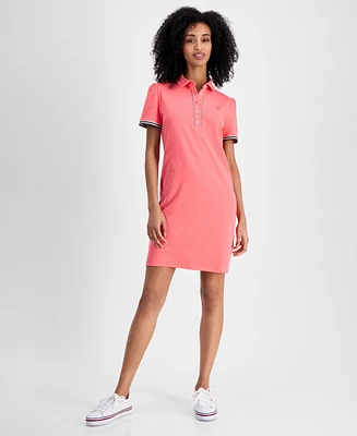 Tommy Hilfiger Women's Puff-Sleeve Polo Dress