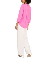 Vince Camuto Women's Collared V-Neck Top