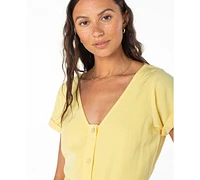 Roxy Juniors' Kona Belted Short-Sleeve Mini Dress