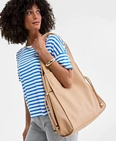 On 34th Womens Knit Easy Short Sleeve Striped T Shirt High Rise Wide Leg Jeans Jyyll Large Solid Tote With Removable Pouch Friyaa Woven Flats Exclusively At Macys