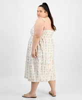 And Now This Trendy Plus Floral Fit & Flare Dress, Exclusively at Macy's