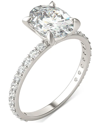 Charles & Colvard Moissanite Classic Basket Solitaire Engagement Ring (2-1/2 ct. t.w.) in 14k White Gold