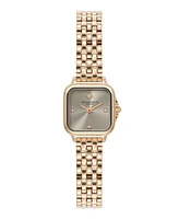 Olivia Burton Women's Grosvenor Mini Rose Gold Tone Bracelet Watch, 20mm