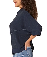 Democracy Women's Mock-Neck Dolman-Sleeve Knit Top