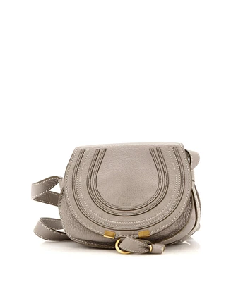 Pre-Owned Chloe Mini Marcie Crossbody Bag Leather