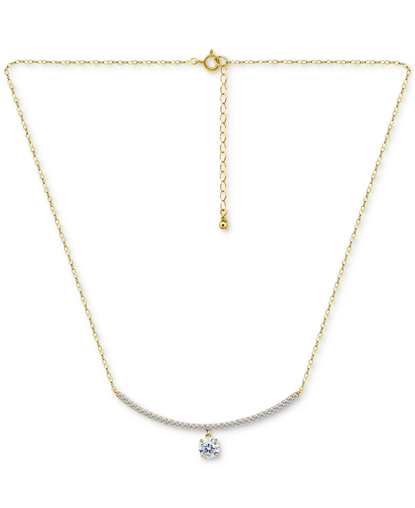 Giani Bernini Cubic Zirconia Pendant Necklace (2-1/6 ct. t.w.), 16" + 2" extender, Exclusively at Macy's