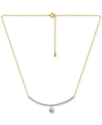 Giani Bernini Cubic Zirconia Pendant Necklace (2-1/6 ct. t.w.), 16" + 2" extender, Exclusively at Macy's
