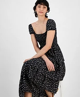 And Now This Women's Smocked Ruffle-Hem Maxi Dress, Exclusively at Macy's