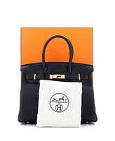 Pre-Owned HERMES Birkin 30 Handbag Black Togo with Rose Gold Hardware
