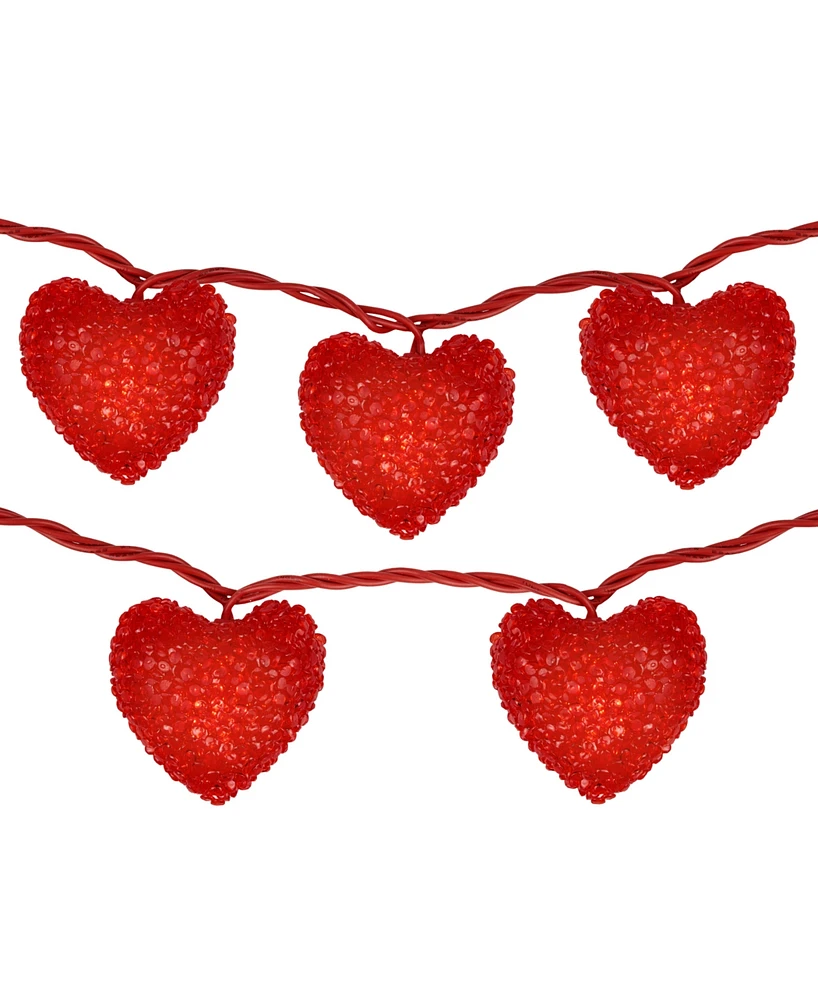 Northlight 10-count Heart Mini Valentine's Day Light Set, 90" Wire