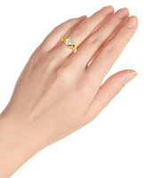 Giani Bernini Cubic Zirconia Pear-Shape Statement Ring (2-1/2 ct. t.w.) 18k Gold-Plated Sterling Silver, Exclusively at Macy's