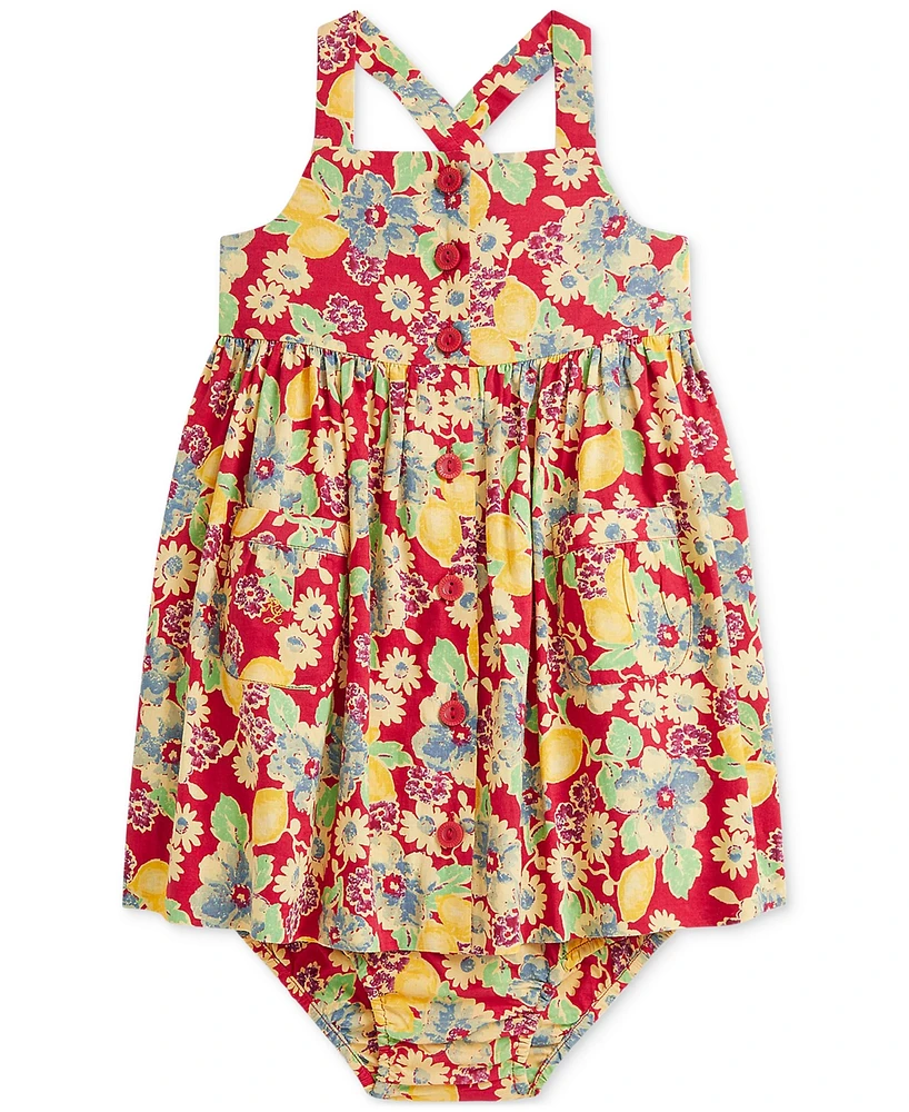 Polo Ralph Lauren Baby Girls Floral Cotton Dress