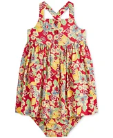 Polo Ralph Lauren Baby Girls Floral Cotton Dress