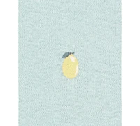 Carter's Baby Girls Cotton Short-Sleeve Lemon Bodysuits, Pack of 5