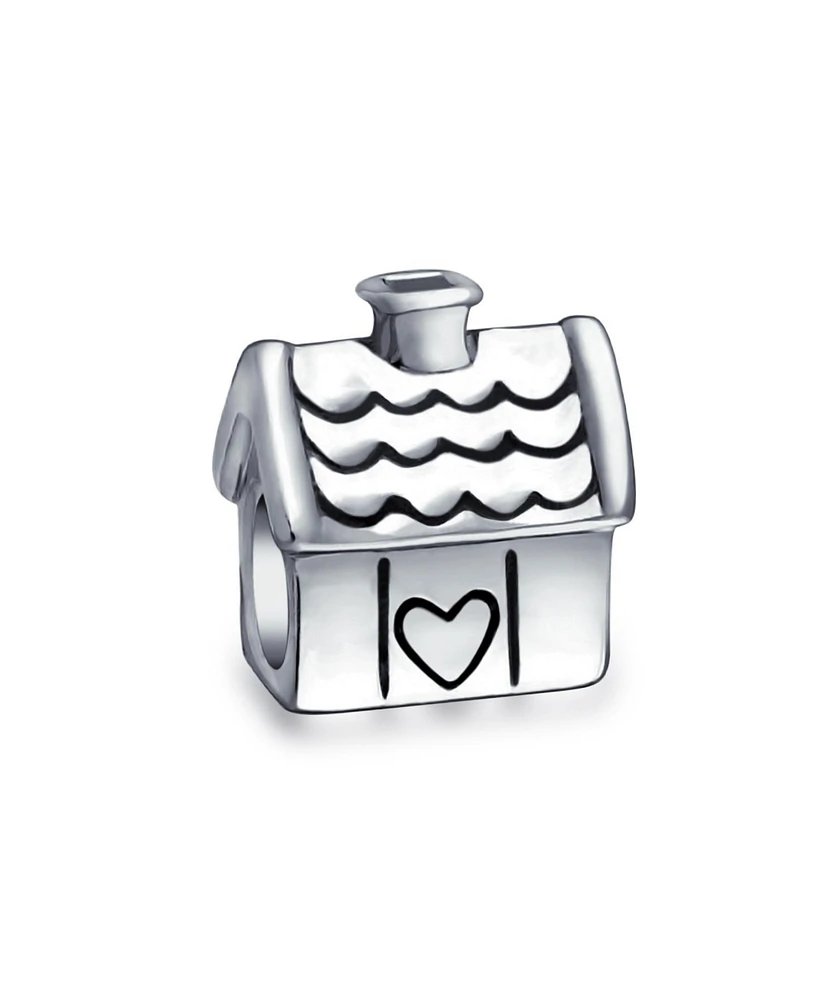 Bling Jewelry Sweet Heart New Homeowner Charm Bead Sterling Silver for European Bracelet