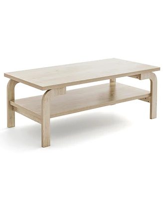 Accent Rectangular Coffee Table for Living Room