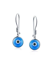 Bling Jewelry Spiritual Protection Nazar Evil Eye Dangle Earrings Sterling Silver Hooks