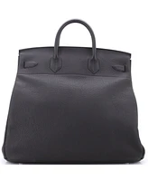 Pre-Owned HERMES Hac 40 Handbag Black Togo with Palladium Hardware