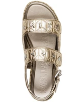 Karl Lagerfeld Paris Women's Charlay Almond Toe Flat Sandals