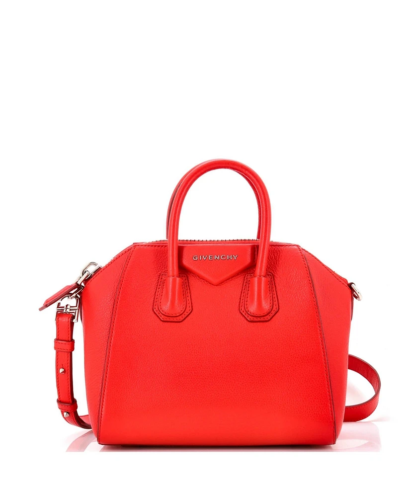 Pre-Owned Givenchy Mini Antigona Bag Leather