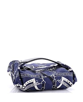 Pre-Owned HERMES Balusoie Bag Printed Silk and Leather