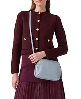 Dukes Place Medium Leather Ziptop Crossbody Bag