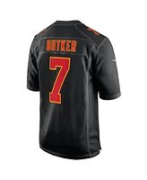 Nike Men's Harrison Butker Carbon Black Kansas City Chiefs Super Bowl Lix Fashion Game Jersey