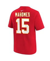 Nike Big Boys and Girls Patrick Mahomes Red Kansas City Chiefs Super Bowl Lix Player Name Number T-Shirt