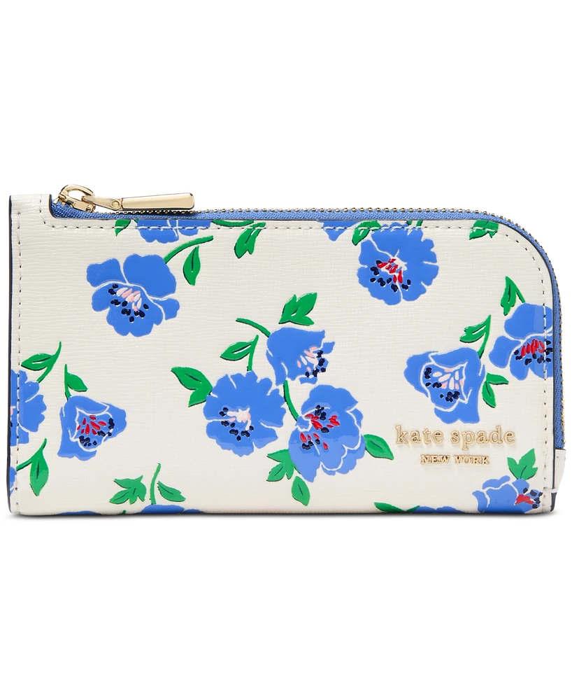 kate spade new york Devin Springtime Blooms Leather Small Bifold Wallet