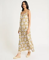 The Good Journey Women's Printed Racerback Maxi Dress