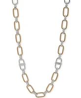 Anne Klein Two-Tone Linked Strandage Necklace, 42"