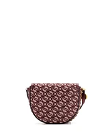 Pre-Owned Stella McCartney Medium Frayme Flap Shoulder Bag S-Wave Monogram Canvas