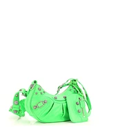 Pre-Owned Balenciaga Mini Hourglass Top Handle Bag Crocodile Embossed Leather Mini Cross Body