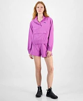 Puma Womens Essential Essential Ripstop Pullover Jacket Shorts