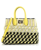 Pre-Owned Salvatore Ferragamo Small Studio Satchel Woven Cord