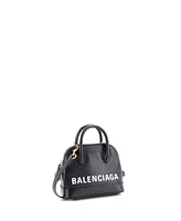 Pre-Owned Balenciaga Xxs Logo Ville Bag Leather