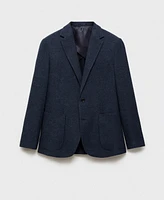 Mango Men's Slim-Fit Wool Blend Blazer