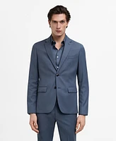 Mango Men's Stretch Fabric Eu Super Slim-Fit Suit Blazer