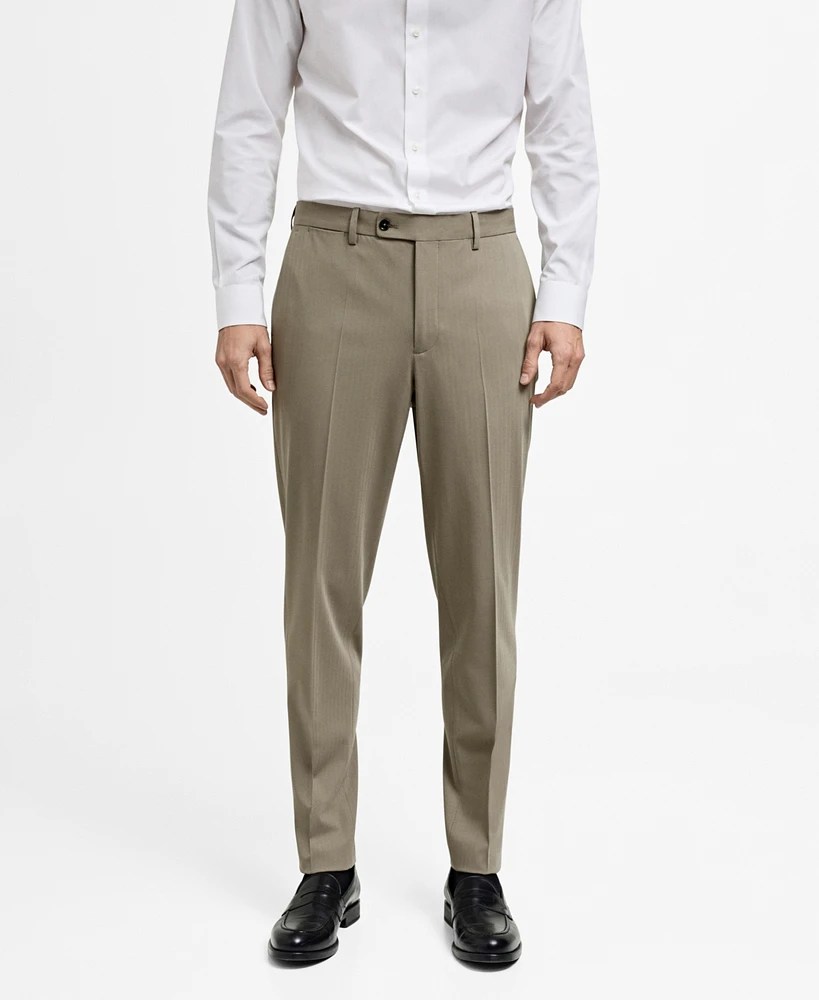 Mango Men's Eu Slim-Fit Suit Pants