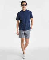 Alfani Men's Laser Cut Short Sleeve Performance Polo Shirt, Exclusively at Macy's