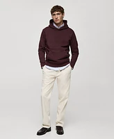 Mango Men's Regular-Fit Cotton-Blend Hoodie