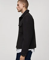 Mango Men's Eu Regular-Fit Wool Jacket