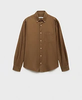 Mango Men's Cotton Oxford Shirt