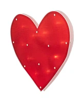 Northlight 14.25" Lighted Heart Valentine's Day Window Silhouette Decoration